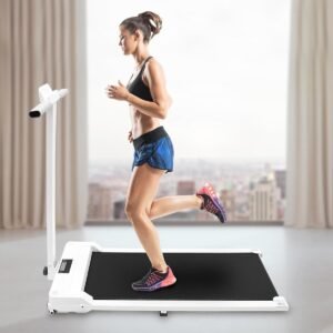 Loopbanden Voor Thuis - Loopband Inklapbaar - Opvouwbare Loopband Voor Thuis - Walking Pad Treadmill - Inklapbare Wandelband - Opvouwbaar En Stil - Vering En Demping - Fitness - Dunne En Lichteloopband Voor Thuis - Geen Montage Vereist (9508399387555)