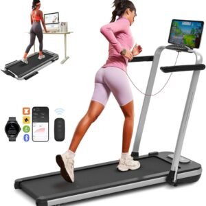 Loopbanden Voor Thuis - Loopband Inklapbaar - Opvouwbare Loopband Voor Thuis - Walking Pad Treadmill - Inklapbare Wandelband - Opvouwbaar En Stil - Vering En Demping - Fitness - Dunne En Lichteloopband Voor Thuis - Geen Montage Vereist (9502424735236)