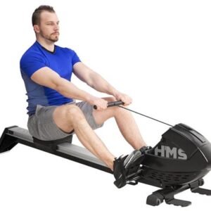 Magnetische Roeitrainer met 8 Weerstandsniveaus - Opvouwbare Roeimachine voor Thuis met LCD-Display, Transportwielen en Hartslagmeting - Max. 120 kg (8721391201785)