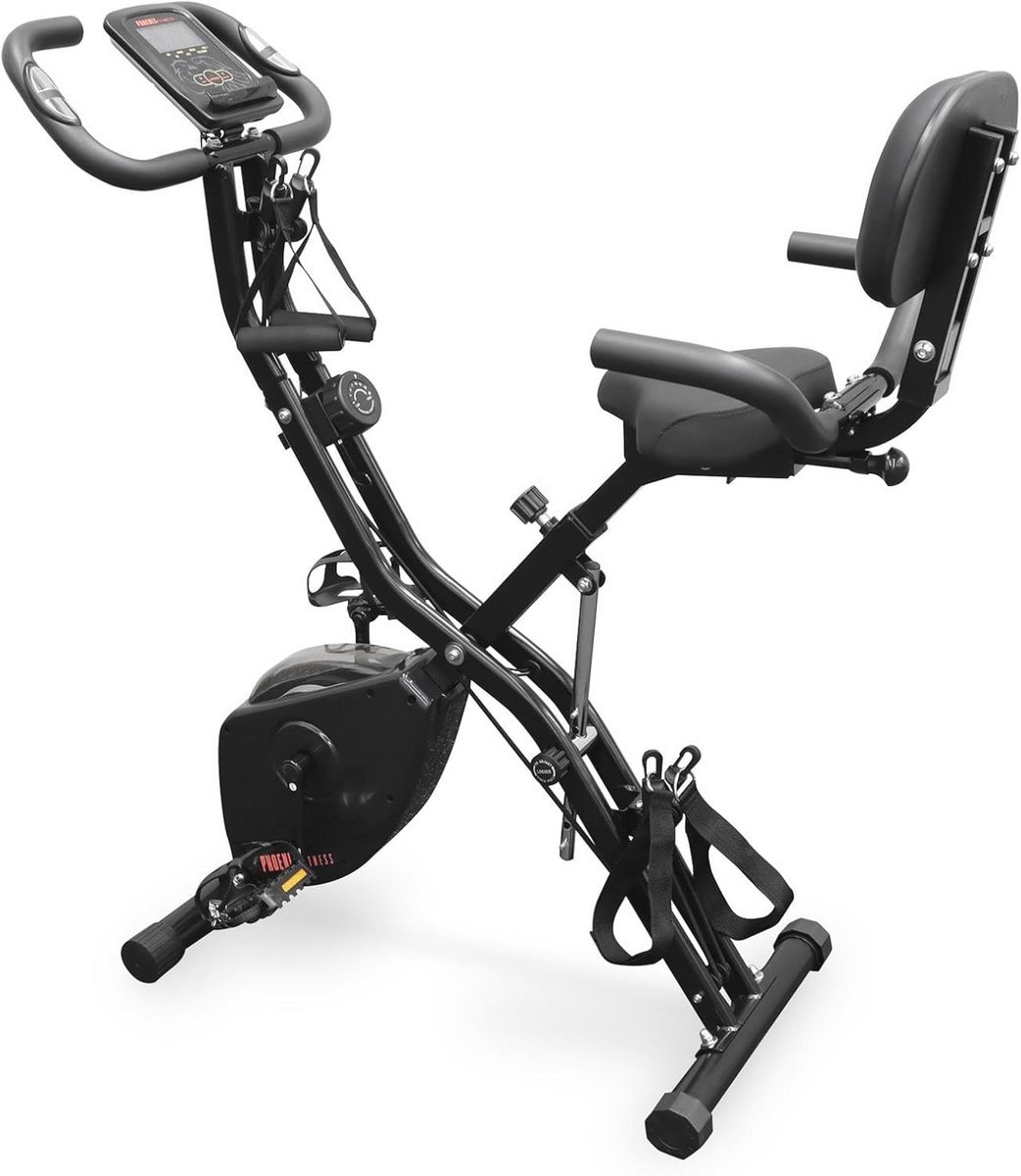 Opvouwbare 4-in-1 hometrainer voor binnen met 16 niveaus van magnetische weerstand (9101065517968)