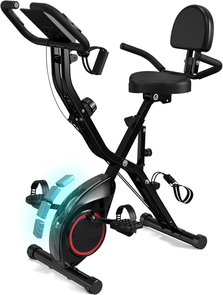 Opvouwbare Hometrainer met 16 Weerstandsniveaus - Stille Magnetische Indoor Fiets voor Thuis (9101105237023)