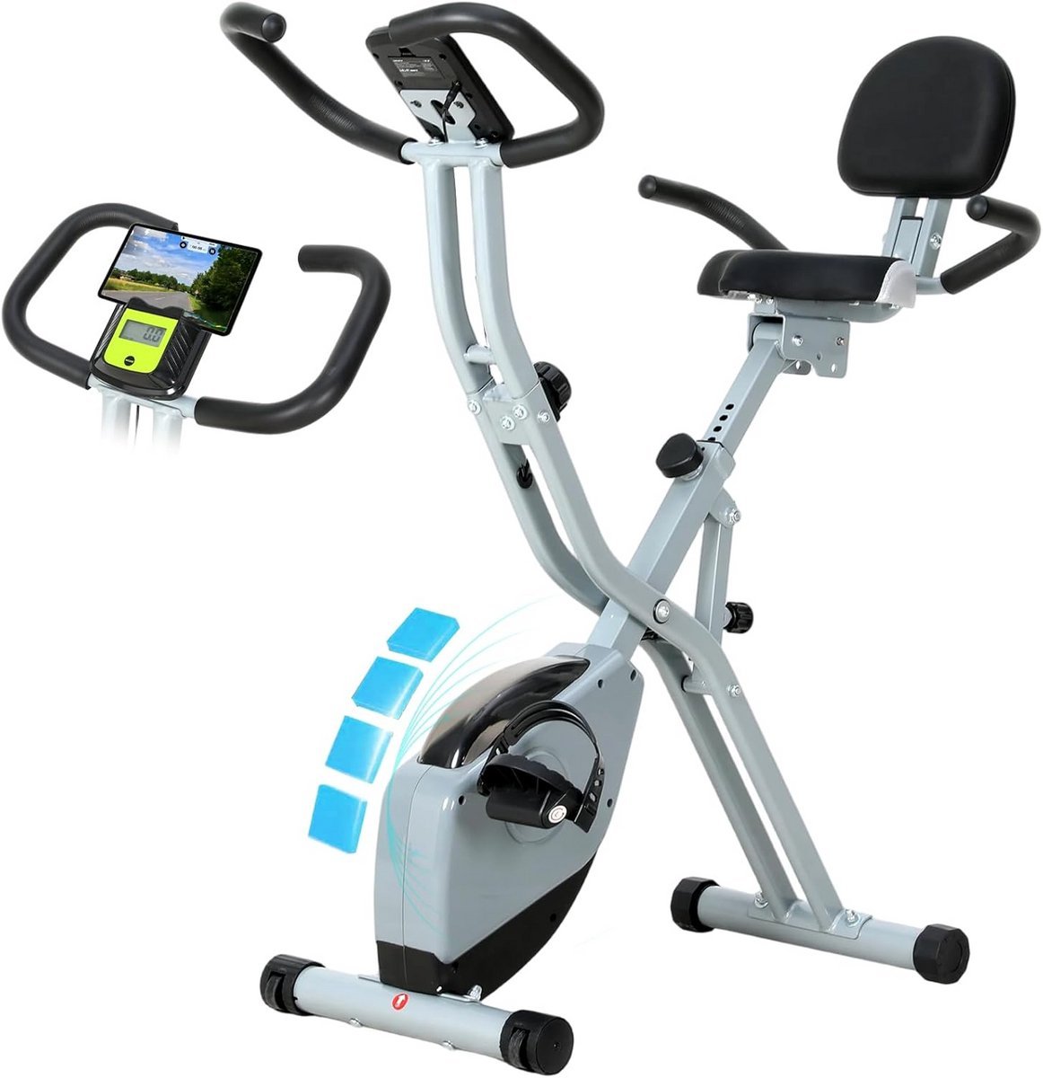 Opvouwbare Mini Hometrainer met 16 Weerstanden en LCD Display (9101096495778)