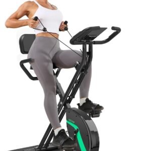 Opvouwbare magnetische hometrainer met LCD-display en hartslagsensor - Ruimtebesparende fitnessfiets voor thuis (6152150172138)