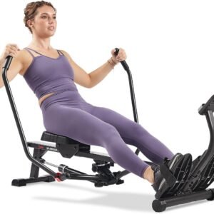 Smart Compact Roeitrainer voor Full-Body Workout - Lage Impact, Extra Lange Rail, 158 kg Gewichtscapaciteit en Verbeterde Bluetooth Connectiviteit (9101065662101)