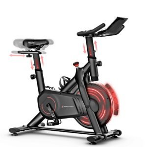 Sportstech hometrainer fiets voor thuis met magnetische weerstand, LED-display, SX175 (4250795246039)