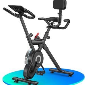 Stille Hometrainer met Magnetische Weerstand voor Thuis - Fitnessfiets met LCD-Display en Tablethouder (9101065437204)
