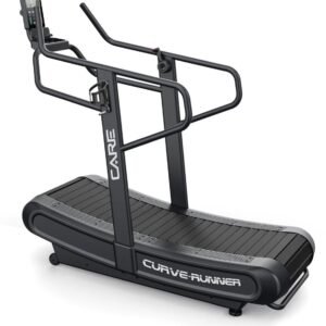 CARE CURVE RUNNER - Gebogen en connected loopband - 4 handmatige weerstandsniveaus - 8 programma's - Voor gebruik in de sportschool of thuis (3347264679724)