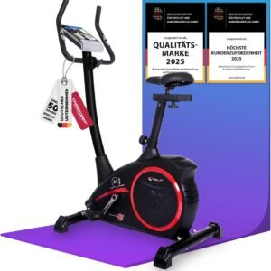 Ergometer Hometrainer Fiets met 24 Weerstandsniveaus - Zwart (9101096622488)