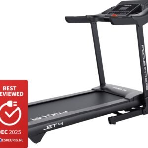 Focus Fitness - Jet 4 iPlus - Loopband - 12 trainingsprogramma's - 12 Hellingshoek niveaus - Tot 16 km/u (8718627097557)