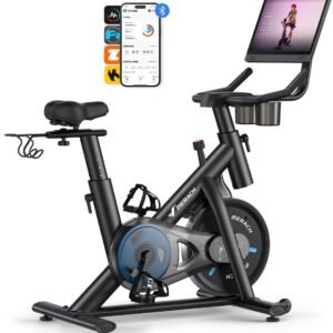 MERACH Magnetische Hometrainer - 8 Weerstandsniveaus - 15,6" HD Kleuren Touchscreen - Compatibele APP - Maximaal Gewicht 136 kg (6978235147354)