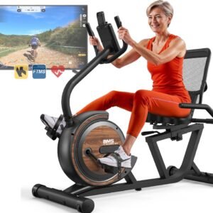 MettleMatic Ligergometer - Ligfiets Hometrainer 150 kg Belastbaar - 16 Weerstandsniveaus - Bluetooth - LCD-Display - Hartslagsensoren (6976909980313)