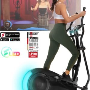 Sportstech CX700 Crosstrainer - 24 Niveaus - LED Display - Stil (4250795239116)