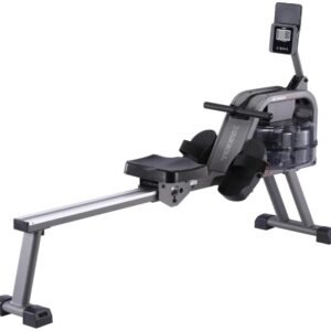 Toorx Fitness Roeitrainer - Waterroeier - Rower Sea 70 - Hartslagfunctie - Inklapbaar - Roeitrainers - Grijs (8029975805290)
