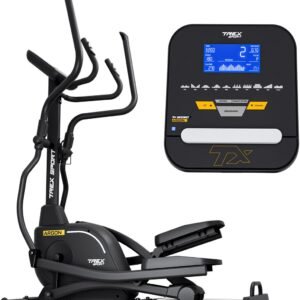 Trex Sport TX-900ECT Argon - Crosstrainer Fitness - Elektromagnetisch - Vliegwiel van 18 kg - 21 trainingsprogramma's - 32-niveaus crosstrainer - Tot 135 kg (5902308237421)