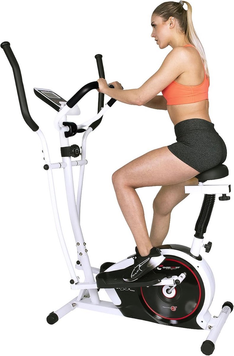 2-in-1 Crosstrainer en Hometrainer met Zitje voor Cardiotraining (9101120080116)