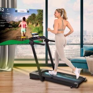 2-in-1 loopband zwart - Christopeit - inklapbaar - walking pad & hardloopband - stil - tot 10 km/u - thuis fitness (4044163050881)