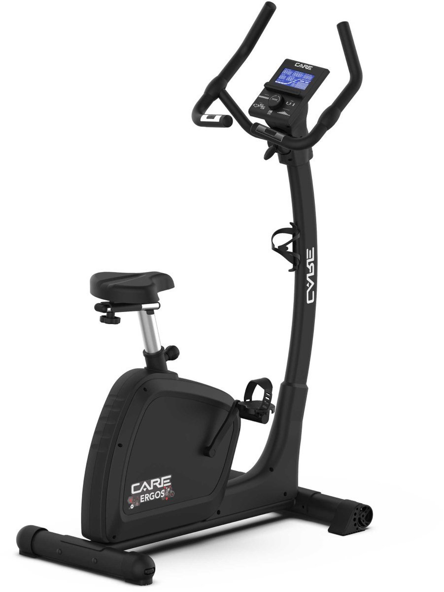 CARE ERGOS - Hometrainer - 32 gemotoriseerde weerstandsniveaus - Vliegwielmassa 9 kg - 24 programma's - Gebruik thuis of therapeutisch (3347260575808)