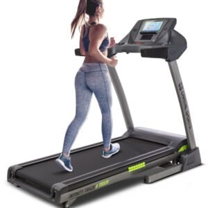 Capital Sports Infinity Track Loopband - 5,5 PK Treadmill met Geïntegreerde Luidsprekers & AUX-IN, Loopband met Hartslagsensor, 36 Programma's, Opvouwbaar, Transportwielen, Grijs (4060656106774)
