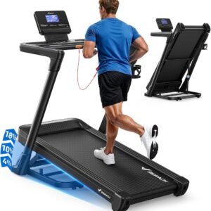 Elektrische Loopband - Treadmill - Fitnessband - Trainingsapparaat - Wandelmachine - 3-In-1 Kantelbaar Tot 18% - Stille Motor 3,5 PK (8721391513444)