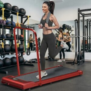 Loopband Onder Bureau 2-in-1 Inklapbaar 1-12 km/u met Handvat, Stille 2.2 PK Motor, LED Display & App, Compact & Draagbaar voor Thuis & Kantoor -PowerWalk Pro SL9H Designbest (9508477157544)