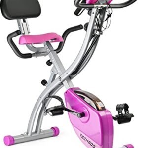 Opvouwbare hometrainer met verstelbare rugleuning en lcd-scherm - Ideaal voor indoor fitness (6154036531596)