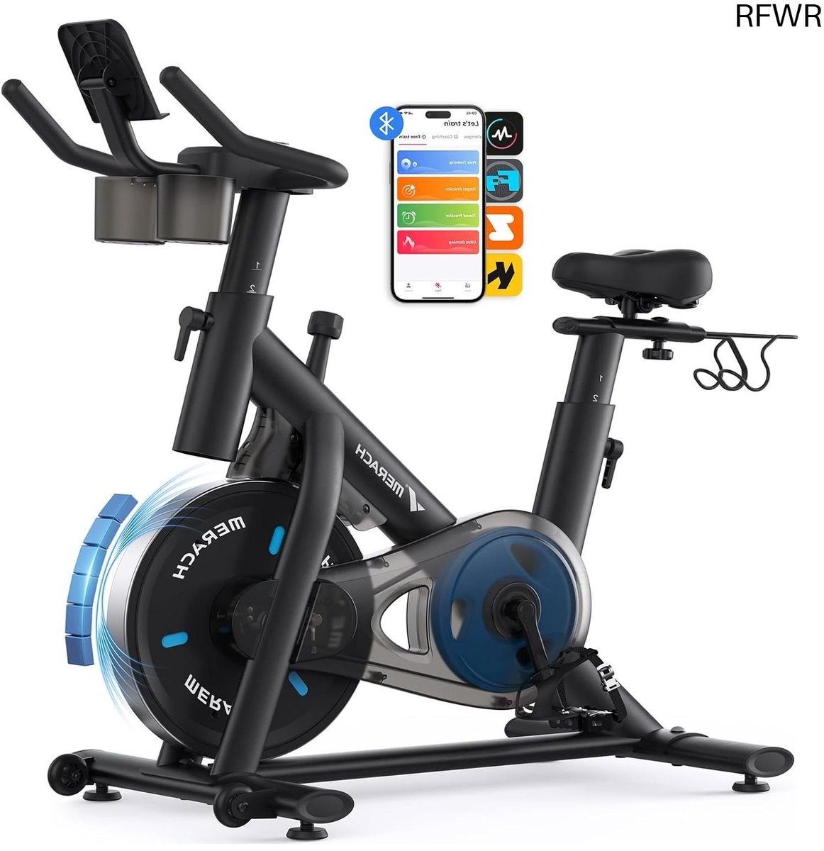 RFWR® Hometrainer voor Thuis Gym - Stationaire Fiets met Exclusieve App en 135 KG Gewichtscapaciteit (8721316169282)