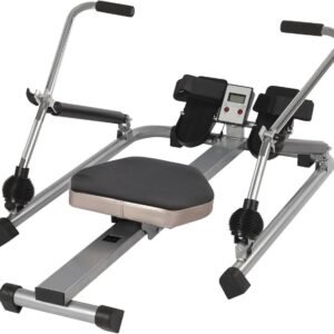 Roeitrainer - Indoor roeiboot - Full body training - Verstelbare weerstand - 106 x 66 x 10 cm - Zilver zwart (9101157657053)