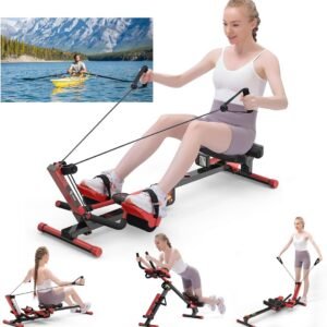Roeitrainer met 2 hellingsinstellingen en instelbare spanning voor optimale training (9101142600934)