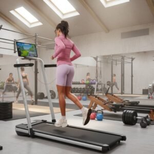 Treadmill 3-in-1 Inklapbaar - 12 km/u, 2,5 PK Motor, Compact & Draagbaar, LED-Display, AI-Coaching via App, 5-Laags Schokabsorberend Loopvlak, Opvouwbare Loopband voor Thuis en Onder Bureau - Altameubel (9509835569238)