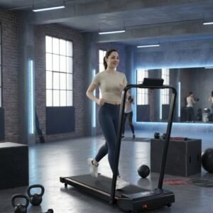 Treadmill Inklapbare Elektrische Loopband met 5% Hellingshoek, 12 km/u, 1400W Krachtige Motor - Compact & Stil Fitnessapparaat voor Thuis - LED Display - Altameubel (9504887487936)