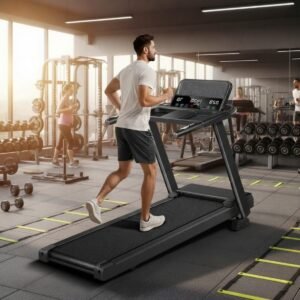 Treadmill Met 15% Hellingshoek & App - Opklapbaar Incline Loopband 12 km/u 2.5PK Brushless Motor, LED Display, Hartslagmeter, Bluetooth Speaker & 12 Programma's - Premium Dempingssysteem - Altameubel (9505438876940)