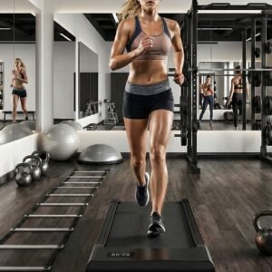 Treadmill RacePro 6% Helling - Loopband voor Thuis met 2,5 PK, App, Afstandsbediening, Bureau-Loopband, Max. 136 kg, Breed Loopvlak 40x90 cm, Multi-Runner Races & Trainingscursussen Designbest (9503779772150)