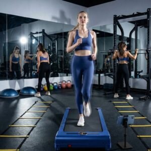 Treadmill Walking Pad 2.2 PK - Compacte Loopband voor Thuis & Kantoor - Tot 9 km/u - Stil & Opvouwbaar - Bluetooth App & LED Display - Blauw - Designbest (9506225753826)