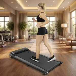 Treadmill Walking Pad Compact 8 km/u - Elektrische Loopband voor Thuis & Kantoor, Opvouwbare Bureauloopband met LED-Display, 100 kg Draagvermogen - Designbest (9502429831377)