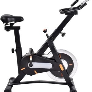 Fitness Fiets - Hometrainer Binnen - Thuis Sporten - Stille Aandrijving - 74 x 21 x 74 cm - Zwart (9101250150895)