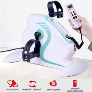 Gemotoriseerde Fietspedaal - Mini Hometrainer - Revalidatie Thuis - Verstelbare Snelheid - 49x30x28.5 cm - Wit (9101252914211)