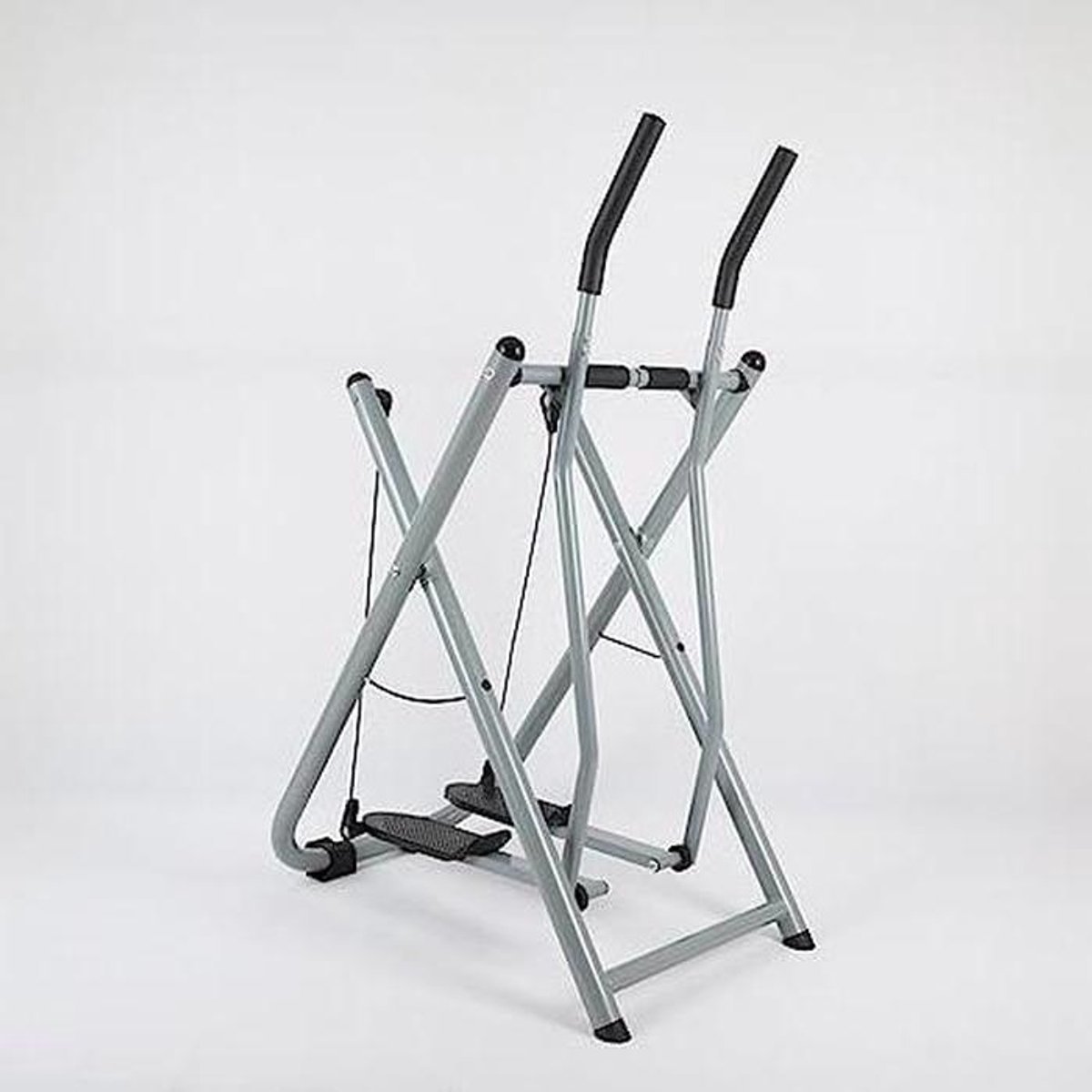 Hometrainer Elliptical - Cardio Trainer - Full Body Workout - Opvouwbaar Ontwerp - Max 113 kg - Zilver (9101248530449)