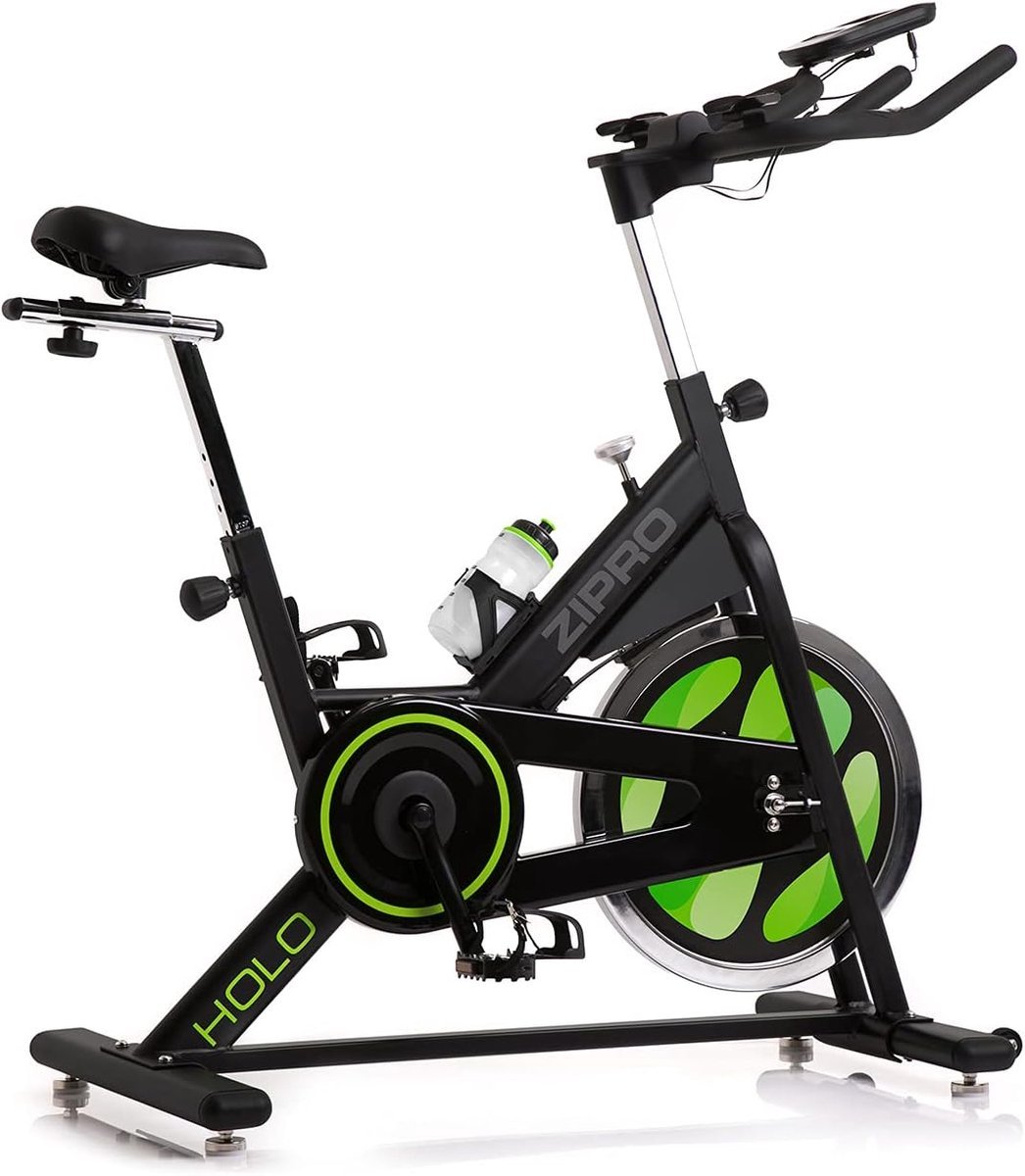 Hometrainer - Fitnessfiets Spinningfiets - Thuis Sporten - Stalen Vliegwiel Kettingaandrijving - 125 x 64 x 126 cm - Zwart (9101152393048)