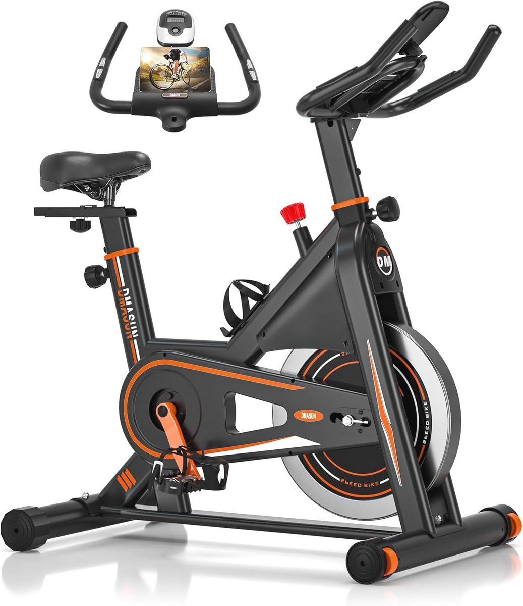 Hometrainer met Magnetische Weerstand en LCD-Monitor - Fitnessfiets voor Cardiotraining tot 160 kg (9101064981753)