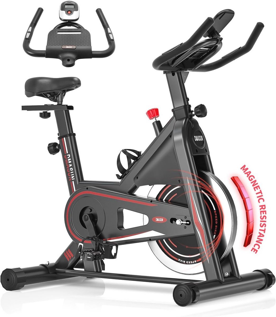 Hometrainer met magnetische weerstand en LCD-monitor voor cardiotraining (9101018872472)
