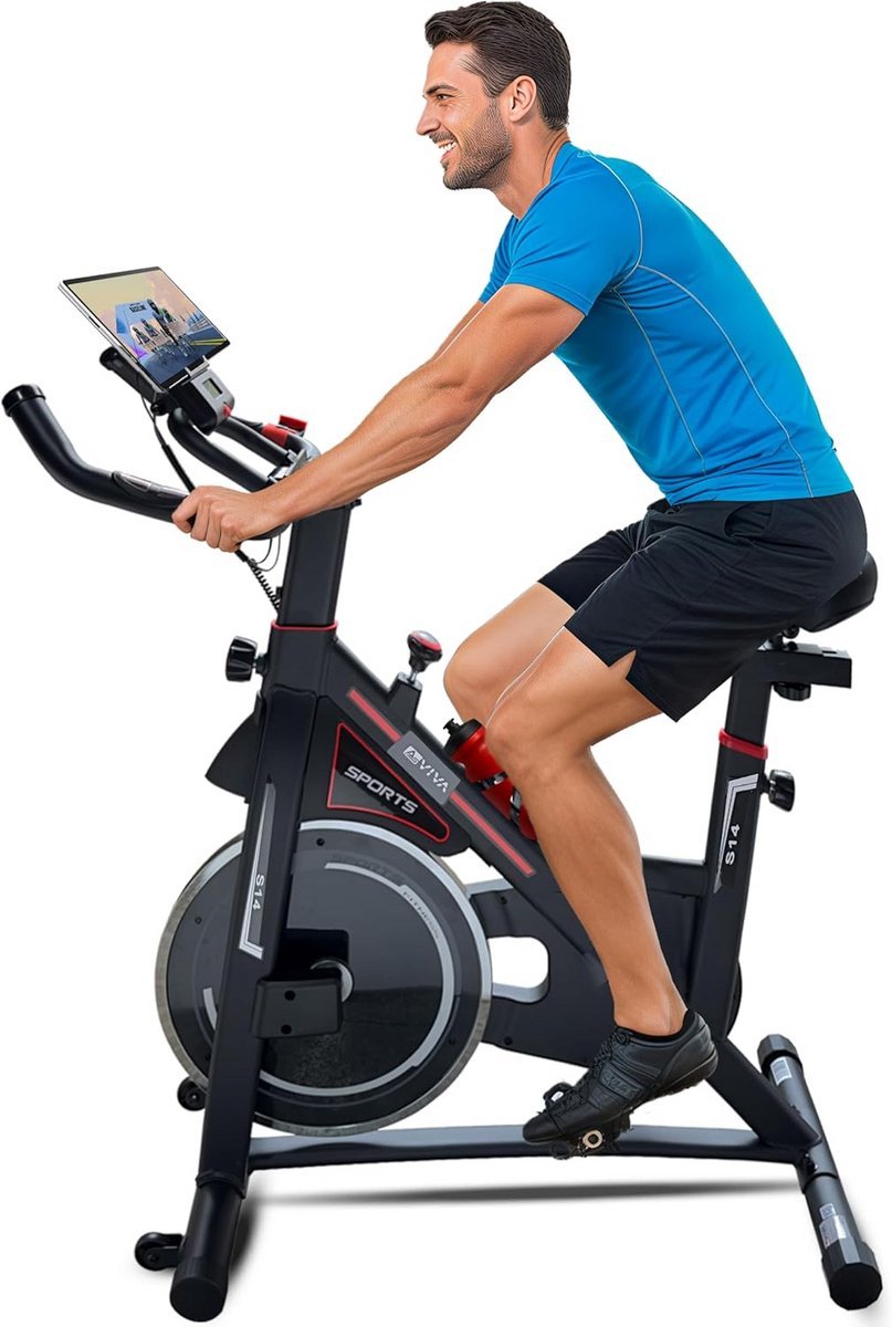 Indoor Cycle Speedbike Hometrainer met 23 kg Vliegwiel en Bluetooth | Cardio Fitnessfiets voor Thuis (9101144931395)