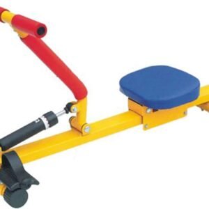 Kinder Roeitrainer - Indoor Fitness - Kracht Opbouwen - Hydraulische Weerstand - 65x37x90 cm - Geel (9101159177580)