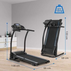 Loopband Inklapbaar - Hometrainer Elektrisch - Walking Pad Fitness - Zwart (6152127754749)