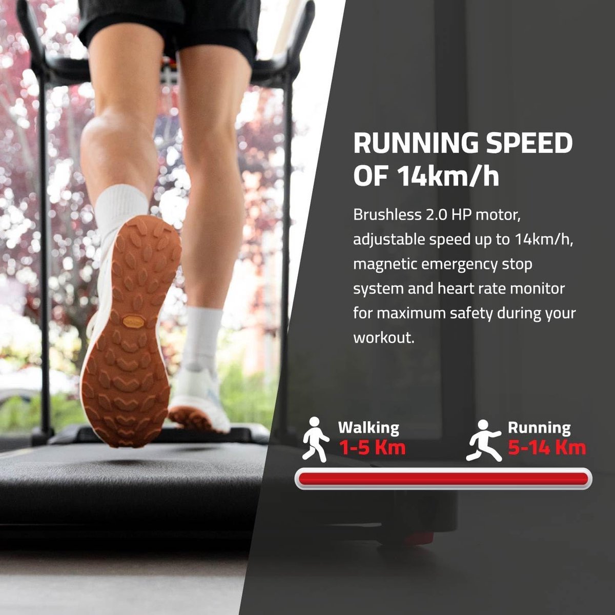 Loopband Inklapbaar - Wandelband Fitness - Treadmill - Conditie (9101210281058)