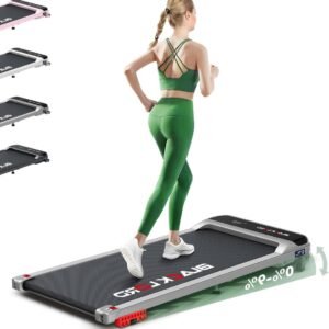 Loopband voor Thuis - Hometrainer Loopband - Fitness Thuis - Met Bluetooth & App - 140 kg Draagvermogen - Zilver (9101039587782)