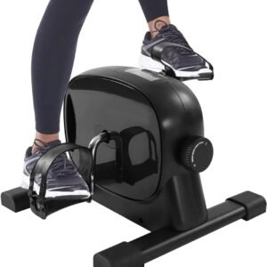 Mini Hometrainer - Onder Bureau Fiets - Thuis Fitness - Dubbele Functie Armen Benen - 37x40x27CM - Zwart (9101248253959)