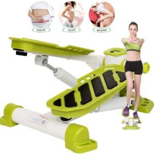 Mini Stepper - Hometrainer Stepper - Thuis Trainen - Multifunctioneel Display - 7.5 kg - Zwart (9101265299367)