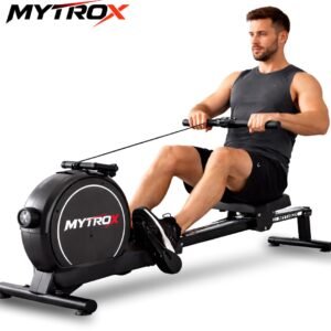 Mytrox Roeimachine - Inklapbare Roeitrainer met App - Magnetisch Roeiapparaat - 16 Weerstandsniveaus - Stil & Compact - Geschikt tot 120kg (8721161436041)