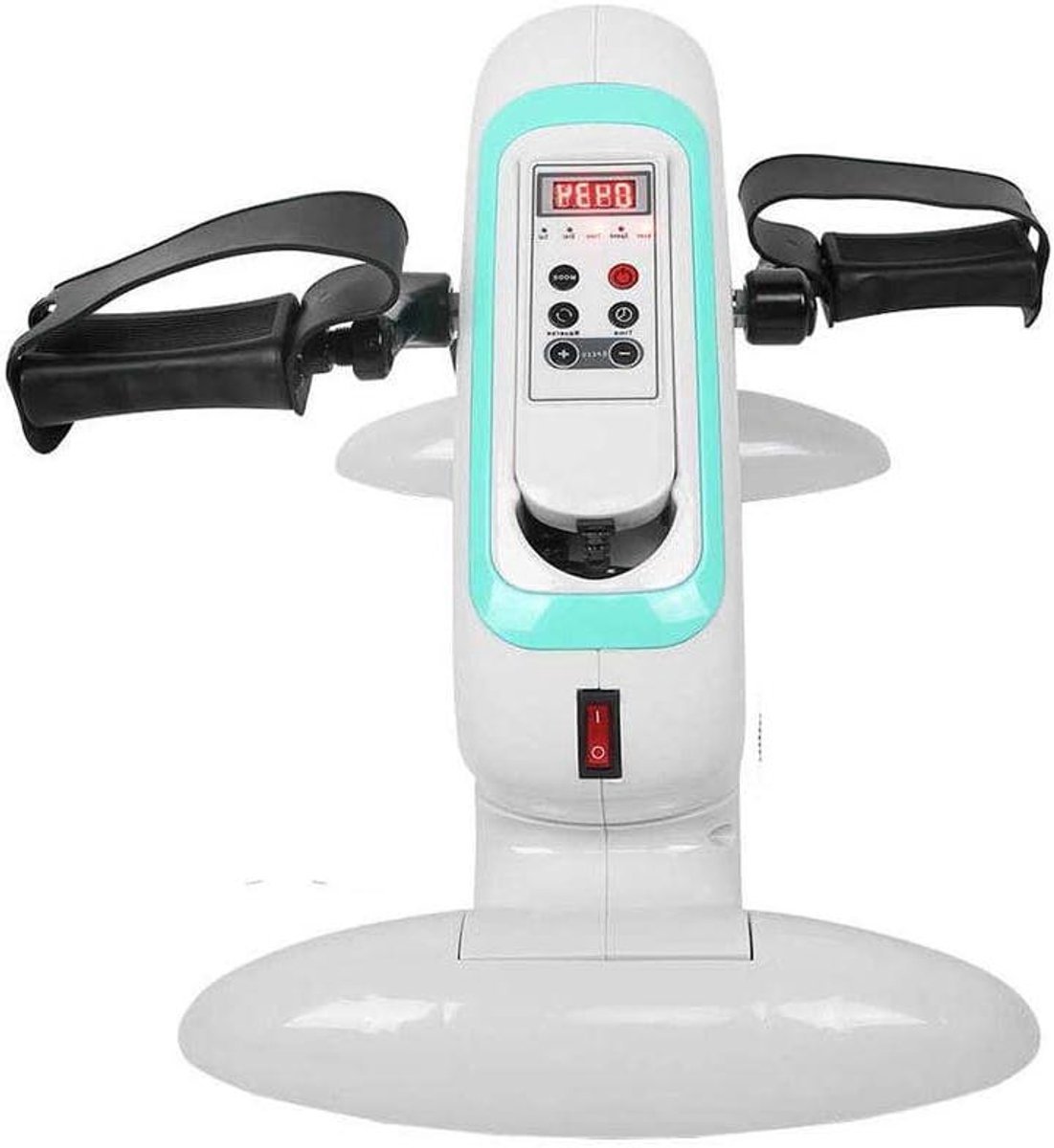 Ondersteuning Pedaal Trainer - Mini Hometrainer - Revalidatie Therapie - Automatische Stop - 48x38x29 cm - Grijs (9101252918233)