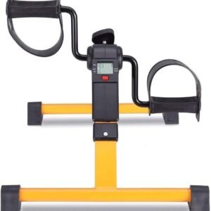 Opvouwbare Hometrainer - Pedaal Trainer - Fysiotherapie Thuis - Met LCD Display - 50 x 41 x 28 CM - Oranje (9101264423084)